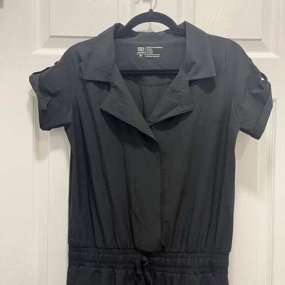 Albion Short Sleeve Jogger Jumpsuit XS Black - Picture 4 of 15